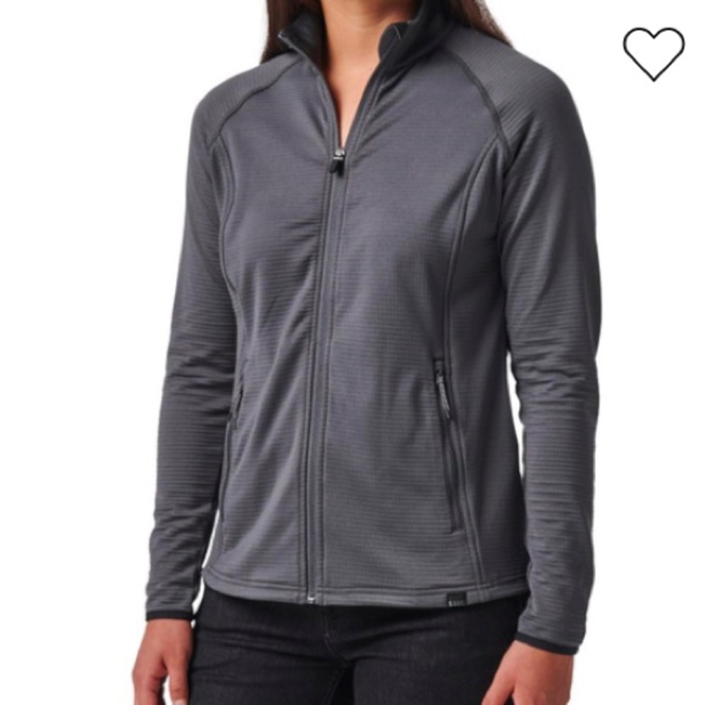 5.11 Tactical Women’s Stratos Full Zip Jacket in Flint Gray